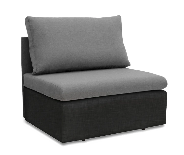 Sofa fotel rozkładany do spania Toledo Szary/antracyt- internetowy sklep meblowy Bird Meble