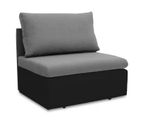 Sofa fotel rozkładany do spania Toledo Szary/czarny - internetowy sklep meblowy Bird Meble