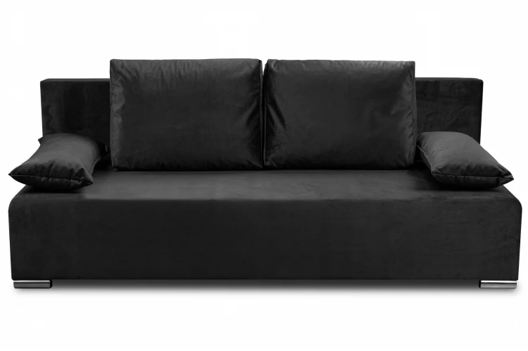 Kanapa sofa z funkcją spania Ecco Deluxe Czarna - internetowy sklep meblowy Bird Meble