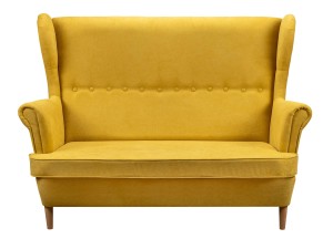 Sofa uszak skandynawska Denver Żółta