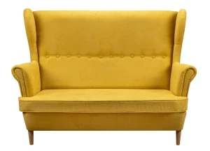 Sofa uszak skandynawska Denver Żółta
