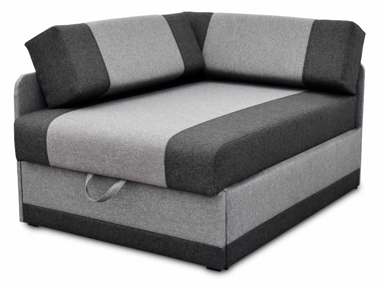 sofa rozkładana narożna vaxer narożnik dla dzieci grafitowy/szary - internetowy sklep meblowy Bird Meble