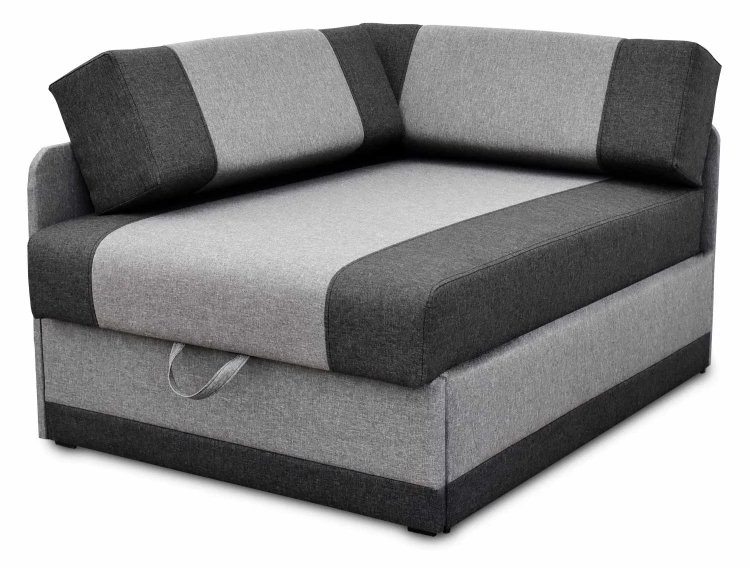 sofa rozkładana narożna vaxer narożnik dla dzieci grafitowy/szary - internetowy sklep meblowy Bird Meble