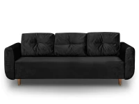 Sofa rozkładana z funkcją spania do salonu Sewilla czarna - internetowy sklep meblowy Bird Meble