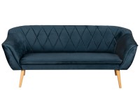 Sofa trzyosobowa skandynawska Rosa 3 granatowa- internetowy sklep meblowy Bird Meble