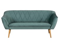 Sofa trzyosobowa skandynawska Rosa 3 niebieska - internetowy sklep meblowy Bird Meble
