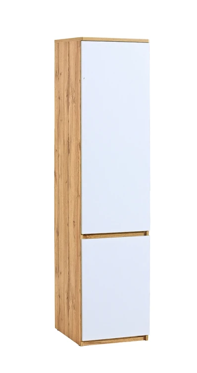 Szafa 45 cm Arca 02 dąb wotan/biały - internetowy sklep meblowy Bird Meble