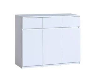 Komoda dziecięca 120 cm z 3 szufladami Arca 06 Biała