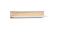 Półka 80 cm Arca 08 na książki na ścianę wisząca dąb wotan/biały - internetowy sklep meblowy Bird Meble