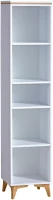 Regał otwarty z półkami do salonu Gappa 11 biały/jesion - internetowy sklep meblowy Bird Meble