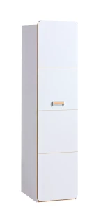 Szafa 45 cm z półkmi Lorento 02 Biały/Dąb Nash