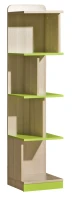 Regał na książki 35 cm Lorento 15 do pokoju młodzieżowego dziecięcego jasion/zielony - internetowy sklep meblowy Bird Meble
