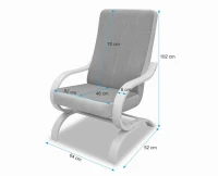 Fotel finka do salonu pokoju Girona wymiary - internetowy sklep meblowy Bird Meble
