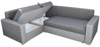 Sofa narożna rozkładana z funkcją spania i pojemnikiem na pościel Detroid - internetowy sklep meblowy Bird Meble