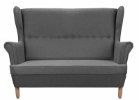 Zestaw wypoczynkowy skandynawski sofa uszak do salonu grafit - internetowy sklep meblowy Bird Meble