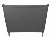 Zestaw wypoczynkowy w stylu skandynawskim sofa uszak do salonu grafit tył wolnostojąca - internetowy sklep meblowy Bird Meble