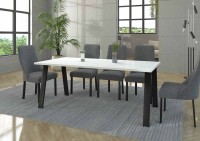 Stół do jadalni salonu LOFT z metalowymi nogami Kleo 185x90 aranżacja - internetowy sklep meblowy Bird Meble