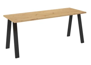 Stół do jadalni metalowe nogi Kleo 185x67 Dąb Artisan