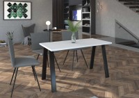 Stół do jadalni salonu Loft z metalowymi nogami Kleo 138x67 aranżacja - internetowy sklep meblowy Bird Meble