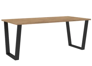 Stół loftowy do salonu Cezar 185x67 Dąb Lancelot