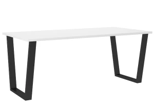 Stół loftowy do salonu Cezar 185x90 Biały