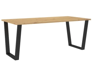 Stół loftowy do salonu Cezar 185x90 Dąb Artisan