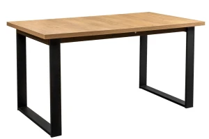 Stół rozkładany nowoczesny metalowe nogi Venice 150/230x80 Dąb Craft