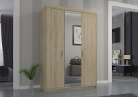 Szafa Elena lustro 3D dąb sonoma wizualizacja