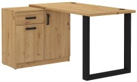 Biurko narożne z komodą Malta 130 Dąb Artisan