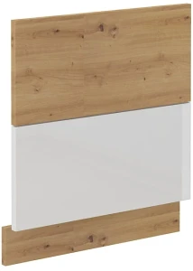 Front do zmywarki z panelem odkrytym ARTISAN 60 cm Biały/Dąb Artisan