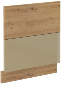 Front do zmywarki z panelem odkrytym ARTISAN 60 cm Cappucino/Dąb Artisan