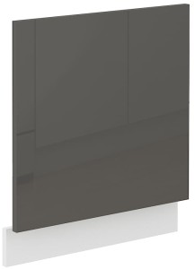 Front do zmywarki z panelem odkrytym LARA 60 cm Grafit/Biały