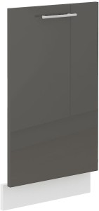 Front do zmywarki z panelem zakrytym LARA 45 cm Grafit/Biały