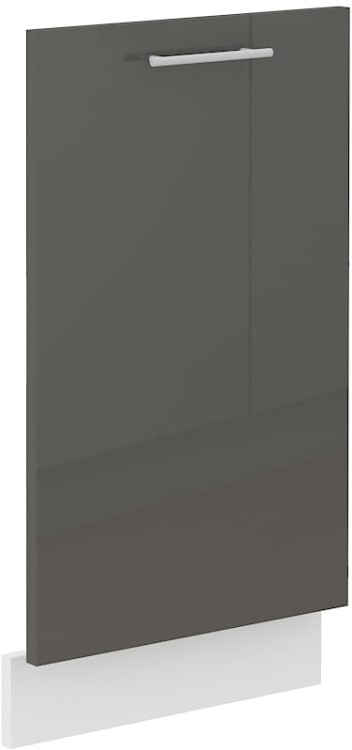 Front do zmywarki z panelem zakrytym LARA 45 cm Grafit/Biały
