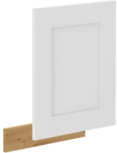 Front do zmywarki z panelem odkrytym LUNA 45 cm Biały/Dąb Artisan