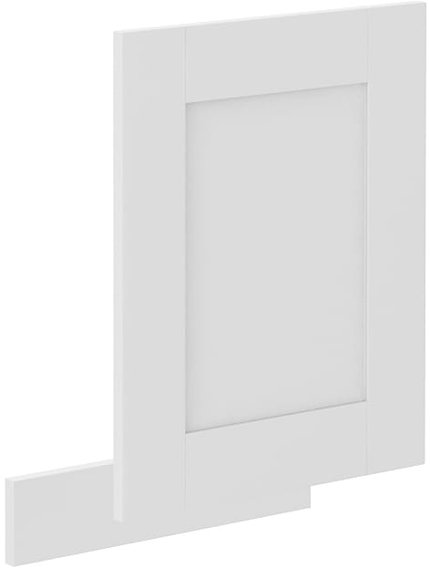 Front do zmywarki  z panelem w kolorze białym 45 cm z kolekcji LUNA