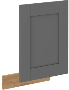 Front do zmywarki z panelem odkrytym LUNA 45 cm Szary/Dąb Artisan
