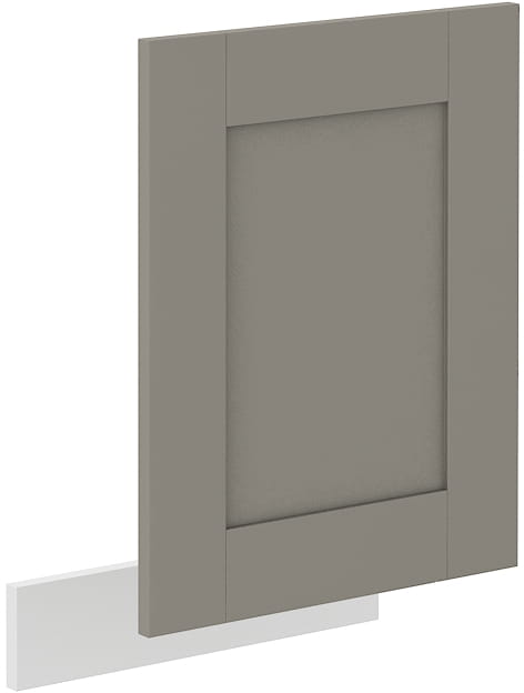 Front do zmywarki  z panelem w kolorze gliniasty szary/biały 45 cm z kolekcji LUNA