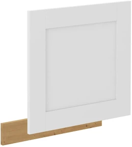 Front do zmywarki z panelem odkrytym LUNA 60 cm Biały/Dąb Artisan