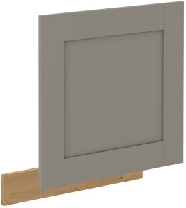 Front do zmywarki z panelem odkrytym LUNA 60 cm Gliniasty Szary/Dąb Artisan