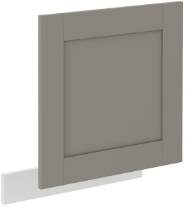 Front do zmywarki z panelem odkrytym LUNA 60 cm Gliniasty Szary/Biały