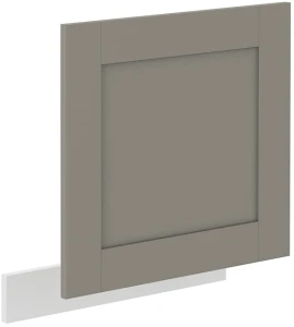 Front do zmywarki z panelem odkrytym LUNA 60 cm Gliniasty Szary/Biały