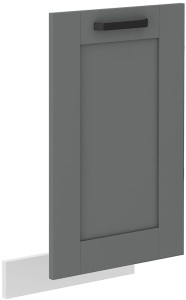 Front do zmywarki z panelem zakrytym LUNA 45 cm Szary/Biały