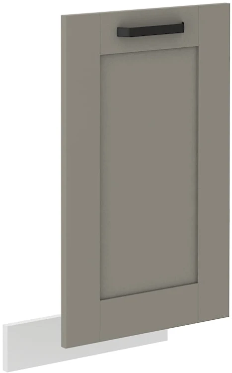 Front do zmywarki w kolorze gliniasty szary/biały 45 cm z kolekcji LUNA