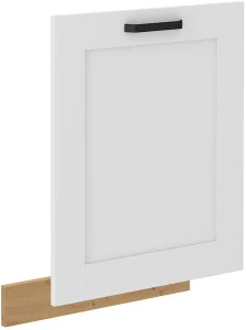Front do zmywarki z panelem zakrytym LUNA 60 cm Biały/Dąb Artisan