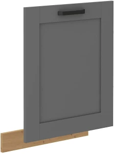 Front do zmywarki z panelem zakrytym LUNA 60 cm Szary/Dąb Artisan