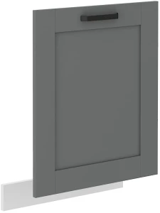 Front do zmywarki z panelem zakrytym LUNA 60 cm Szary/Biały