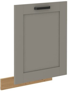 Front do zmywarki z panelem zakrytym LUNA 60 cm Gliniasty Szary/Dąb Artisan