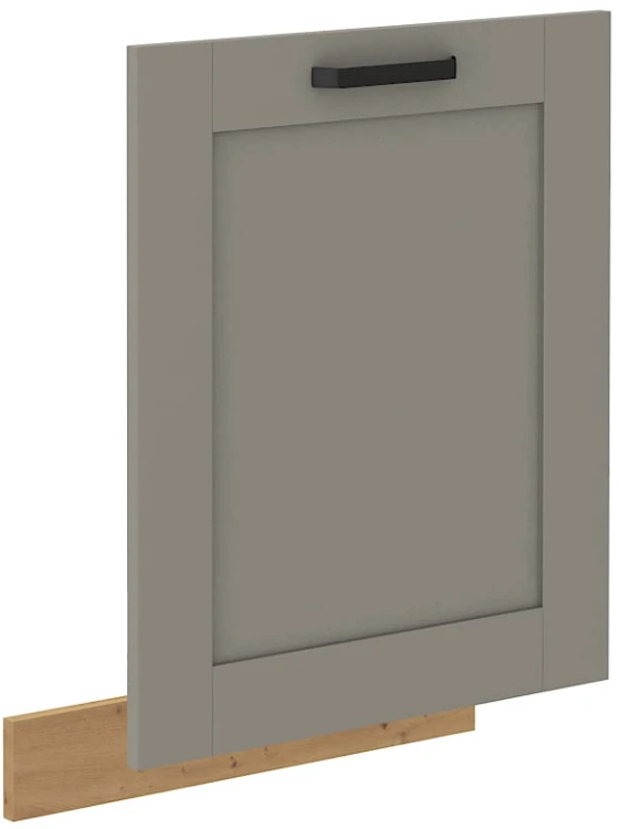 Front do zmywarki w kolorze gliniasty szary/dąb artisan 60 cm z kolekcji LUNA