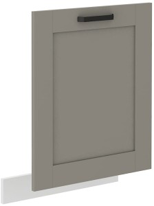 Front do zmywarki z panelem zakrytym LUNA 60 cm Gliniasty Szary/Biały